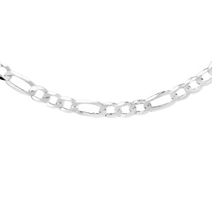 Lant barbati argint rodiat 6,4 mm x 55 cm DiAmanti FIEX150R-55cm-DIA (Argint 925‰ 22 g.)